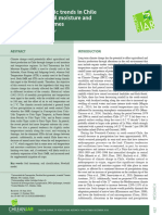 Long Term Climatic Trends in Chile and Effects On Soil Moisture and Temperature Regimes