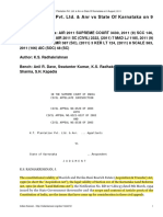 Eminent Domain - K T Plantation PVT LTD Anr Vs State of Karnataka On 9 August 2011