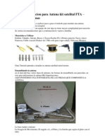 Guia de Instalacion para Antena Kit Satelital FTA