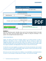 IGCSE EFL - Speech Writing