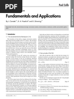 Fuel Cells Fundamentals and Applications