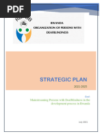 Final Rwanda Organization of Persons With Deaf-Blindness Strategic Plan 2021-2025