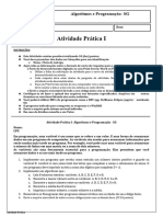 Atividade Prática I - Algoritmos e Programação (1) 2024