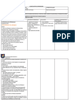 Planificacion de Lenguaje Verbal Experiencia de Aprenizaje Pre Kinder