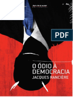 O Odio A Democracia Jacques Ranciere