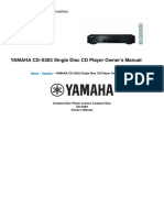 CD Player Yamaha-S303