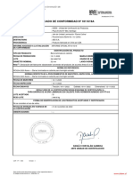 CERTIFICADO DE CALIDAD Fe 32.