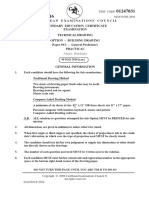 CSEC Technical Drawing 2010 P31 - Building Drawing