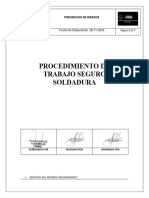 PTS Trabajo Seguro Soldadura