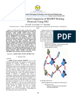 Implementing and Comparison of MANET Routing