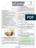 Apostila de Números Complexos (11 Páginas, 59 Questões, Com Gabarito)