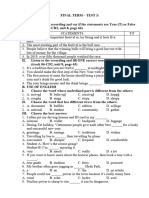 Final Term - Test 3