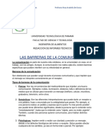 Las Barreras Comunicación. Redacción. Utp.2024