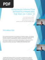 Sustentación Informe Final Matematica