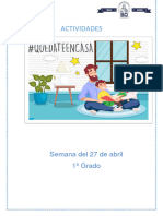 Actividades 1º Grado Semana Del 27 Dde Abril