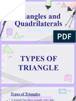 Triangles Quadrilaterals and Harmonic Sequence