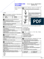 Bio - Difficult PYQs From 2012 To 2023