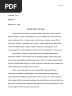 Essay English IV Third Partial