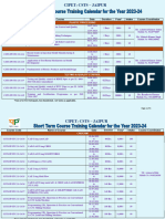 STC Calendar 2023-24 Cipet Jaipur