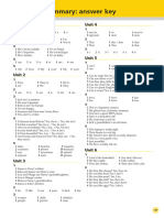 Grammar Reference Answer Key - Beginner