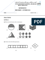 Worksheet Fraction