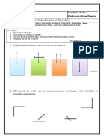 Avaliação Adaptada 8º Ano 1º Bimestre - Matemática