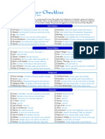 Writer's Character Checklist