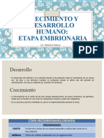 Sesion 1 - Etapa Embrionaria