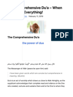 The Comprehensive Du'a - When You Want Everything! - Utrujj