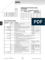 Mark Schemes: Quick Quiz Matching End of Unit Test Marks To NC Levels