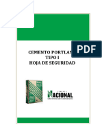 MSDS - Cemento Nacional - Tipo I 2024