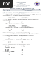 2nd Quarter Summative Test