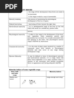 Identify Maturity Indices