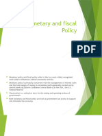 Monetary and Fiscal Policy