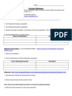 HANDOUT - Ecology Webquest