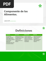 Semana 1. Componentes de Los Alimentos.