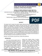 The Analysis of Work-Life Balance On Job Performance Among Medical Office Practitioners