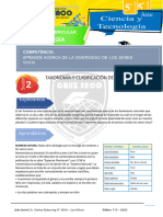 5° Año - Biología - S2 - Taxonomía y Clasificación de Los Seres Vivos