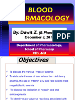 On Whole Blood Pharmacology