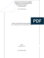 Análise e Desenvolvimento de Sistemas de Informação