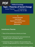 Evolutionary Theory of Social Change