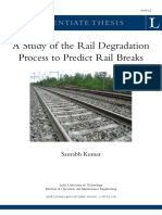 A Study of The Rail Degradation