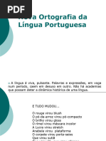 Nova Ortografia Da Língua Portuguesa