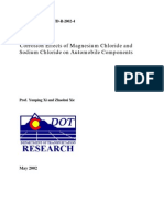 Corrosion Effects of MgCl2 and NaCl