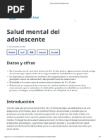 Salud Mental Del Adolescente