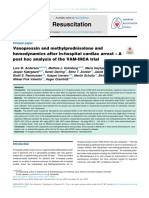 Vasopressin and Methylprednisolone and Hemodynamic