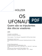 Hans Holzer - Os Ufonautas 17 X 25