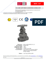 Fiche Technique Robinet Vanne A Opercule Acier Forge A105n Trim16 Class800 NPT