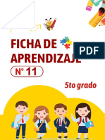 Ficha de Aprendizaje N°11 - 5to Grado