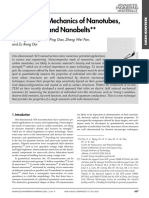 Nano-Scale Mechanics of Nanotubes Nanowires and Nanobelts